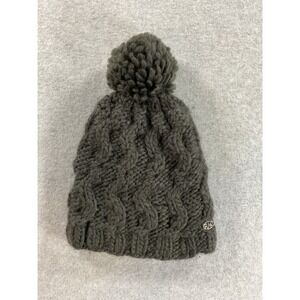 Turtle Fur Merino Wool Blend Cable Knit Fleece Lined Pom Beanie Hat Adult 1824